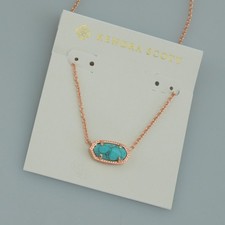 Kendra Scott Elisa Pendant Necklace in Gold with Emerald Cat's Eye — listing 5