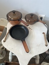 Corning Visions Amber Glass Cookware Set (Pots, Saucepans & Lids) Full set with all matching lids — listing 5