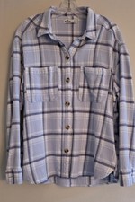 Hollister California Plaid Fleece Shirt Jacket (Shacket), Size L — listing 6