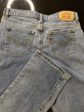 Levi's Youthwear 730 Dark Wash Denim Jeans, Deadstock with Tags, Size 16 (30W x 34L)