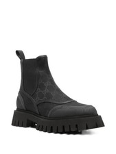 Gucci Novo GG Canvas Chelsea Boots Beige/Ebony — listing 4