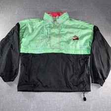 Vintage 1990s Umbro Premier Nylon Windbreaker Track Jacket, Navy/Teal/Pink — listing 2