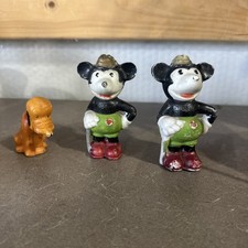 Vintage Disney Mickey Mouse Bisque Porcelain Figurines, Doctor & Winter Skier, Set of 2 — listing 6