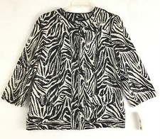Elementz Sequined Zip-Up Evening Jacket Purple Pink Red Abstract Print — listing 2