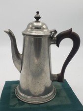 Vintage Pewter Teapot with Wooden Handle — listing 2