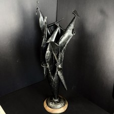 Abstract Welded Steel Sculpture, Signed CWT Janesville WI — listing 5