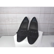 Franco Sarto Cognac Patent Leather Pointed-Toe Kiltie Loafers with Gold Horsebit — listing 4