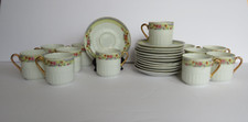 Vintage Floral Porcelain Demitasse Cup and Saucer Set — listing 4