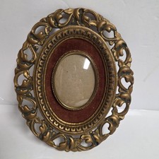 Ornate Gilt Gesso Rococo-Style Small Picture Frame