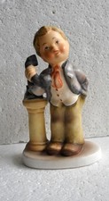 Lefton Porcelain Bisque Figurine of a Farm Boy in Straw Hat with Water Jug — listing 6