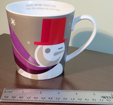 Starbucks Hand-Painted Snowman Christmas Mug, Made in Italy — listing 2