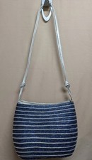 Worthington Vintage Metallic Gold Woven Leather Crossbody Bag with Tassel & Bird Accents — listing 2