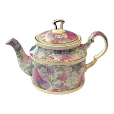 Crown Dorset Staffordshire Floral Rose Teapot with Gold Trim — listing 6