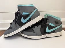 Air Jordan 1 Mid GS Aqua/Blue/Green Colorway Youth Size 5.5Y, listing 3