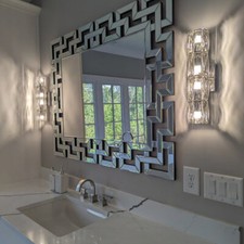 Rectangular Beveled Mirror-Framed Wall Mirror — listing 4