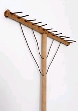 Antique Primitive Wooden Hay Rake Hand-Held Farm Tool — listing 5
