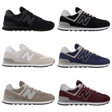 New Balance 574 Classic Sneakers Blue White Suede