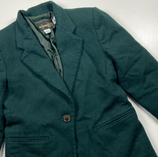 Requirements Women's Navy 100% Wool Double-Breasted Blazer with Gold Buttons, Size 14 — listing 6