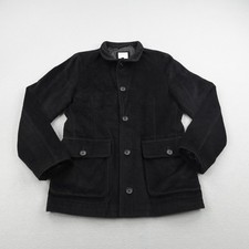 Armani Collezioni Men's Navy Textured Knit Soft-Shoulder Blazer with Patch Pockets