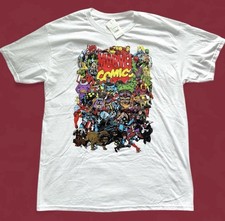 Marvel "All Stars" Graphic T-Shirt with Classic Character Panels