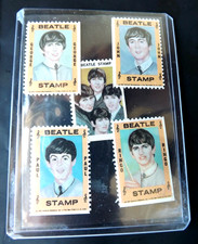 1964 Hallmark Beatles Stamps Complete Set of 4 - John, Paul, George, Ringo — listing 6