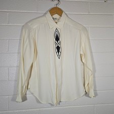 sequin blouse Black Sequin Long Sleeve Button-Down Shirt