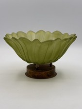 Vintage Green Frosted Satin Glass Bud Vase with Bulbous Genie Bottle Form — listing 3