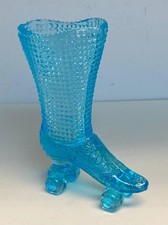 Degenhart Green Glass Figural Boot Toothpick Holder / Miniature — listing 6