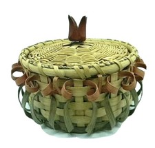 Decorative Woven Wood Storage Trunk Box with Metal Latch — listing 6