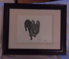 Original Charcoal/Graphite Drawing of a Terrier Dog, Titled "Man's Best Friend", Signed C. Wilson — listing 6
