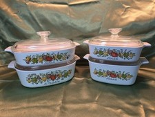 CorningWare Spice O' Life 'La Marjolaine' Casserole and Grab-It Bowl with Glass Lids — listing 2