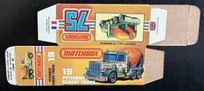 Matchbox Superfast No. 19 Cement Truck, Red Cab with Yellow Barrel — listing 3