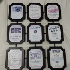 Set of 3 Decorative Wine Label Wall Plaques - French & Italian Wine Themes (Cabernet, Chianti, Pinot Grigio) — listing 5