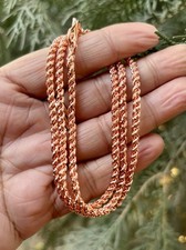 Copper Chain Necklace with Oval Signature Tag — listing 3