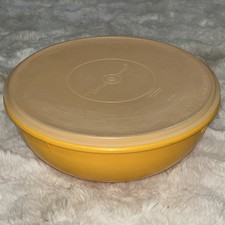Vintage Tupperware Large Round Nesting Bowl with Sheer Seal Lid