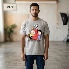 Peanuts Snoopy 'Wild & Free' Cowboy Graphic T-Shirt in Cream XL — listing 4
