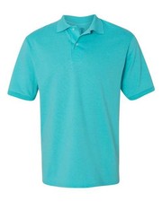 Jerzees SpotShield Women's Short-Sleeve Pique Polo Shirt in Hot Pink, Size M — listing 2