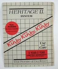 Kirby Heritage II Vacuum Cleaner Use and Care Guide Owner's Manual — listing 4