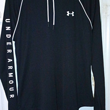 Under Armour Youth Boys Cowl-Neck Fleece Hoodie, Red/Orange, Size YL