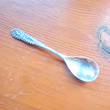 Sterling Silver Spoon with Plain Handle Initials or a symbol/logo