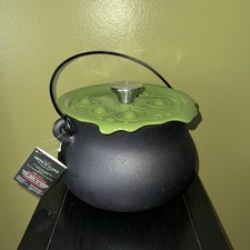 Cast Iron Three-Footed Cauldron Pot with Ring Handles — listing 3