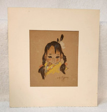 Gerda Christoffersen 'Oodees' #104 Apache Papoose Style Matted Print — listing 4