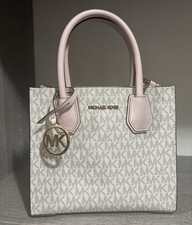 Michael Kors Mercer Large Convertible Tote in Black with Pink Floral Print — listing 4