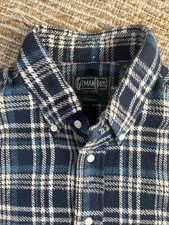 Gitman Bros Vintage Brown Herringbone Flannel Button-Down Shirt — listing 5