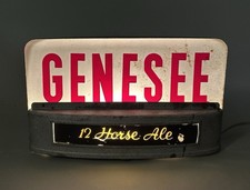 Vintage Double-Sided Hanging BAR Light-Up Sign, Red Letters on Black, listing 4