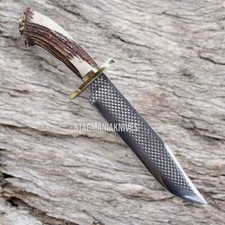Hand-Forged Knife Made From an Old File, Stamped "OLD FILE HAND MADE" — listing 2