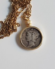 1941 Mercury Dime Mounted in Coin Bezel Pendant — listing 5