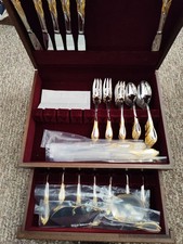 Yamazaki Stainless Ornate Rhinestone Jeweled Handle Dinner/Serving Knife — listing 2