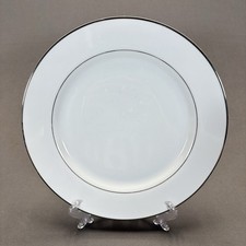 Mikasa Fine China 'Citation' 5428 White Dinner Plate with Platinum Trim — listing 2