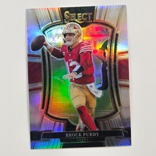 2023 Panini Select Draft Picks Brock Purdy #133 Prizm Cracked Ice, listing 5